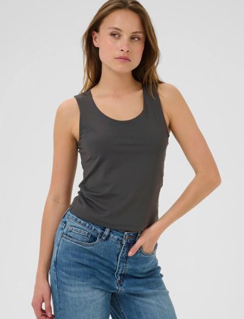 Kaffe Kaarina Jersey Top - Black - M