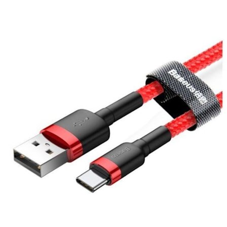 2M BASEUS USB-kabel - Type-C röd