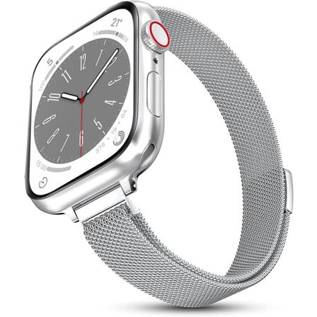 Milanese løkkestropp for Apple Watch-bånd 40 mm 44 mm 41 mm 45 mm 38 mm 42 mm 49 mm 45 mm slankt armbånd Iwatch Series 3 4 6 Se 7 8 Ultra 38mm 40mm 