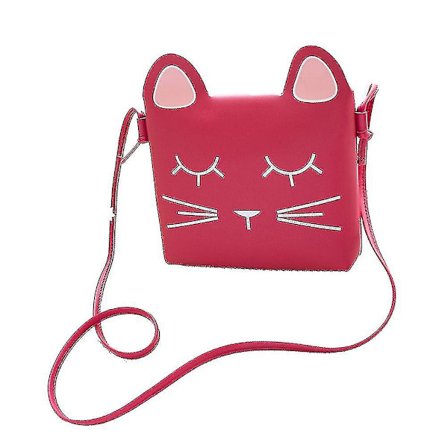 Søt Katt Skulderveske Liten Jente Penger Veske