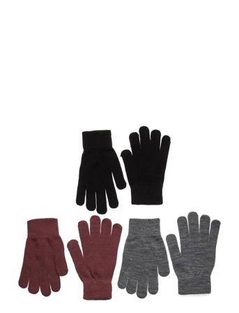 Nknmagic Gloves 3P Accessories Gloves & Mittens Mittens Musta Name It