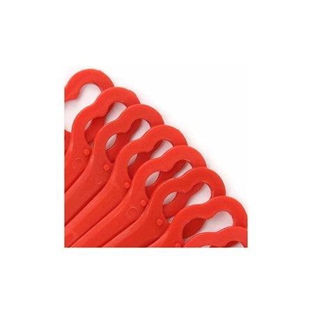 100 kpl:n erä LIDL-reunaleikkurin varaosia, suuri reikä 10 mm, pieni reikä 5 mm KLB