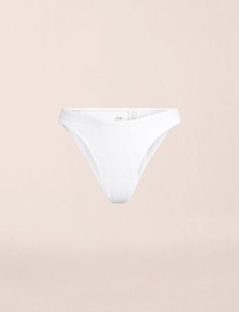 Casall Waffle High Leg Bikini Bottom - White - 36