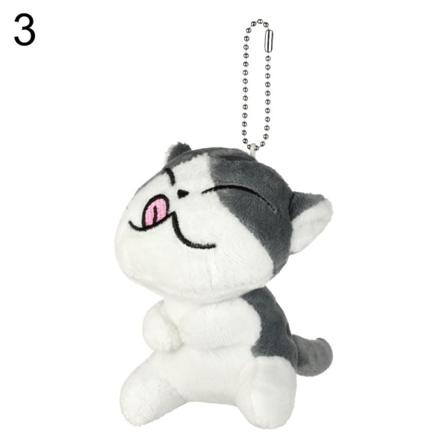 9cm Ca Cat Plysch Fylld Docka Nyckelring