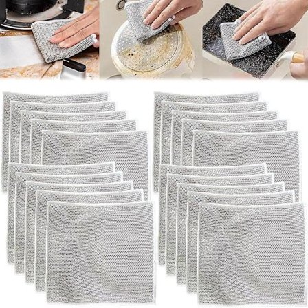 2023 Ny multifunktionell disktrasa som inte repar, japansk diskhandduk av ståltråd, multifunktionella tråddisktrasor för vått och torrt, skrubbar och 