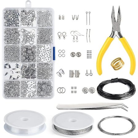 Smyckestillverkningssats Smyckeslutssatser Startsats Smyckespärlor Tillverkning Och Reparationsverktygssats (d-583-a)