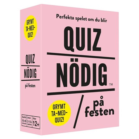 Quiznödig på Festen Frågespel Spil