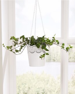 Hengende ampel av metall Hvit - Linea