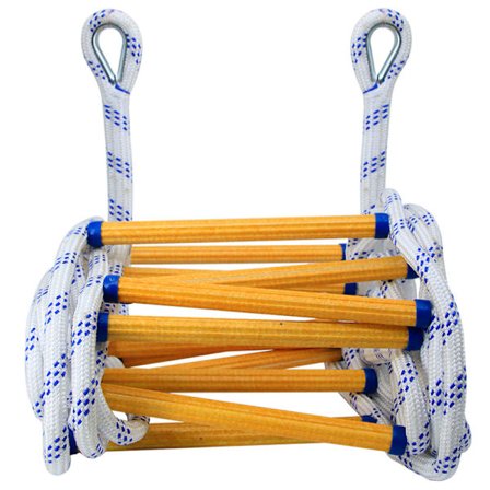 Brandstige, 3 meter lang nødstige, bærbar klatreredningsrebstige til hjemmevinduesbalkon