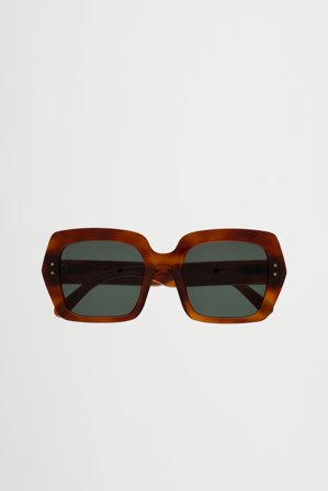 Kaia Amber - green solid lens
