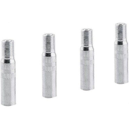 Ventilforlænger, 4 stk. Metal Bilhjul Ventilhætter Forlænger, Dækventil Forlængeradapter til Bil, Lastbil, Varevogn