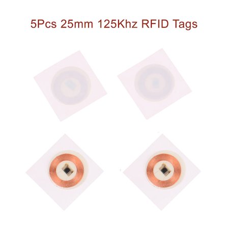 5st 25mm 125Khz RFID-taggar TK4100 Skrivbara klistermärken Närhet C