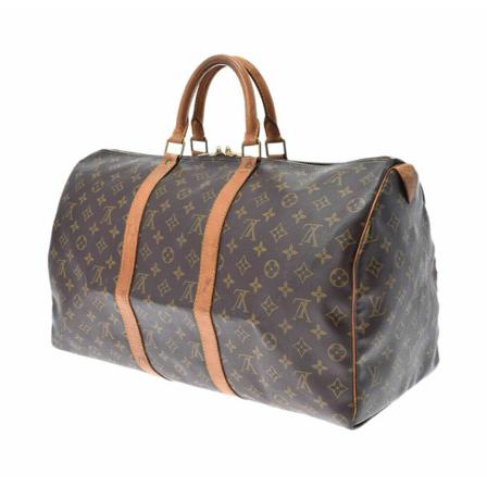 Louis Vuitton Vintage, Pre-owned Keepall 50 Bruin, unisex, Maat:ONE Size