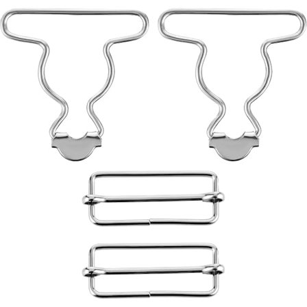 Metall Overalls Spännen Metall Overalls Spännen Ersättning Haklapp Hängslen Clip Retro Hängslen