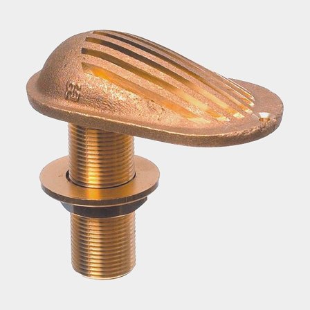 Passe-coque avec crépine Guidi Grated Water Intake, laiton, 3/8" G (BSP), couleur laiton