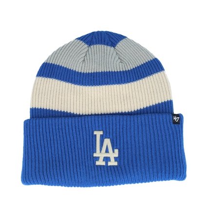 47 Brand - MLB Blau Cuff Mütze - Los Angeles Dodgers Clubhouse Jennings 47 Beanie Montego Cuff @ Hatstore