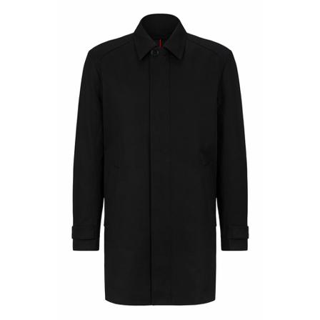 Hugo Boss, Single-Breasted Coats Czarny, Mężczyzna, Rozmiar: L