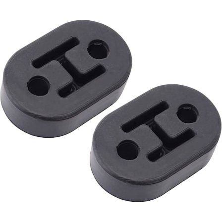 2 stk Eksosoppheng Gummiforing Feste 2 Hull