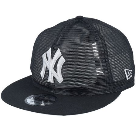 New Era - MLB Svart trucker Keps - New York Yankees Embroidered Mesh 9FIFTY Black Trucker @ Hatstore