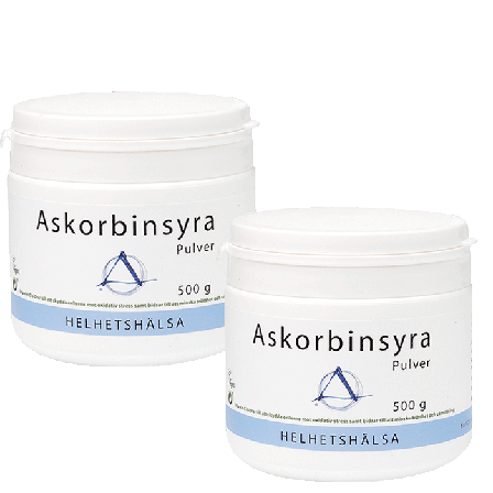 Helhetshälsa 2 x Askorbinsyrapulver, 500 g