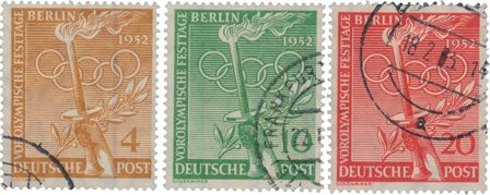 Berlin 1952 - MICHEL 88-90 - Stemplet