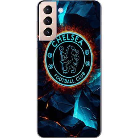 Yhteensopiva Puhelinkuori Samsung Galaxy S21 Chelsea Jalkapalloseura Englanti Premier League Kilpailukykyinen Joukkue Tekninen Laatu ja Globaali Kanna