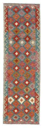 Tapis D'orient Kilim Afghan Old Style 83X294 De Couloir (Laine, Afghanistan)