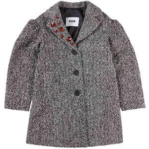 Kids - MSGM Gray Tweed Coat 14 years - Coats and jackets - 14 years - Grey