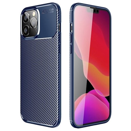Carbon Fiber Skal för iPhone 14 Pro - Blå