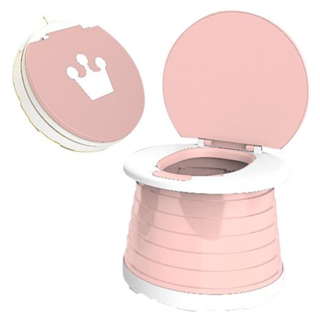 Bärbar baby potta toalett för barn resor hopfällbar potta barn träningsstol bärbar toalett