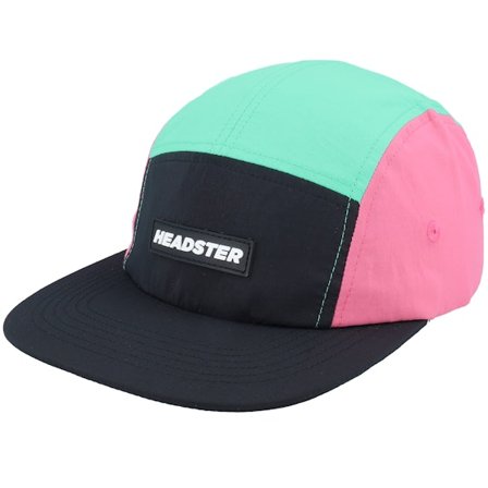 Kinder Headster - Schwarz 5panel Cap - Kinder Twist Runner Nylon Baltic Ocean 5-Panel @ Hatstore