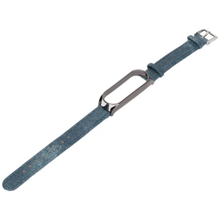 Denim mönstrade klockarmband Retro handledsremmar ersättning för Xiaomi Mi Band 6 NFC spännstil