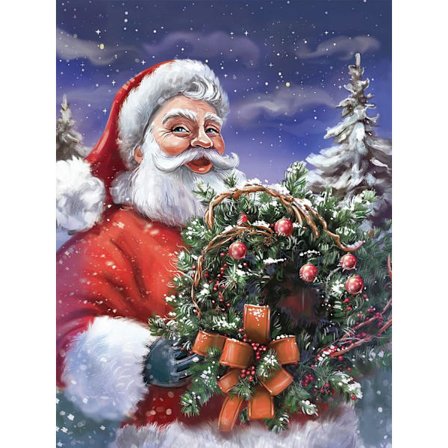 5D timanttimaalaus 30x40cm joulukoriste 38