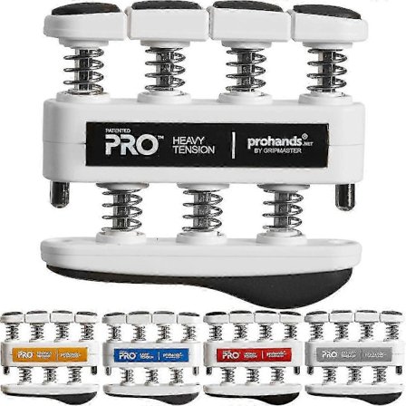 Gripmaster Pro käden ja sormien vahvistaja, valitse 5 eri vahvuustasosta