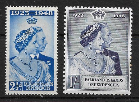 Falklandsøerne - MICHEL 12 - 13 - Ubrugt