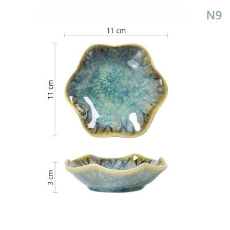 1 Stk Keramisk Smaksfat Blomsterform Porselensnøttefat Liten