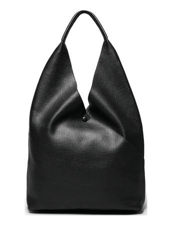 Ceannis Triangle Pu Shoulder Bag - Black - 32X10X32CM