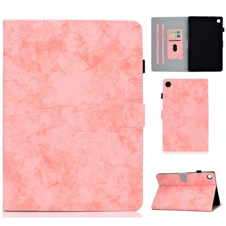 Samsung Galaxy Tab A9 Marble Style Smart Leather Case
