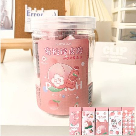 Sødt viskelæder tegnefilm Animal Bunny Peach Eraser 03 03
