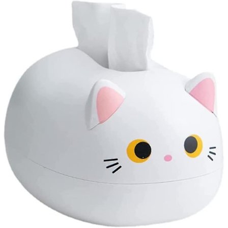 Piirretty söpö kissa-kudoslaatikko, monitoiminen kissan korvien hammastikkulaatikko