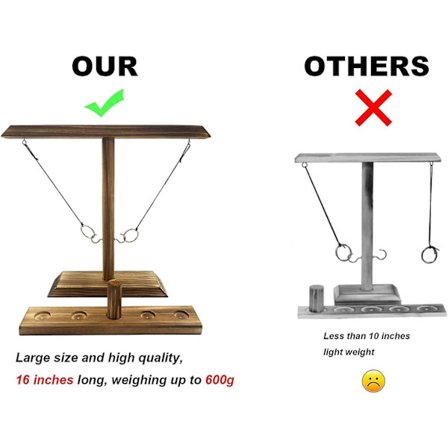 Kasta ringspel för vuxna - Interaktivt kasta ringspel med shot ladder-paket, utomhus- och inomhusspel för hemmet, fest
