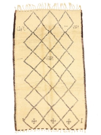 Berber Moroccan - Beni Ourain Handgeknüpft 180X309 Teppich Marokko
