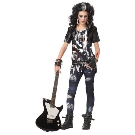 Rock Zombie barn Maskeraddräkt Halloween Large, 10-12 år