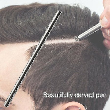 1 stk. Frisure Graveret Pen + 10 stk. Klinger Professionelle Hår Trimmere Hår Styling Øjenbryn Barbering Salon Diy Frisure Tilbehør