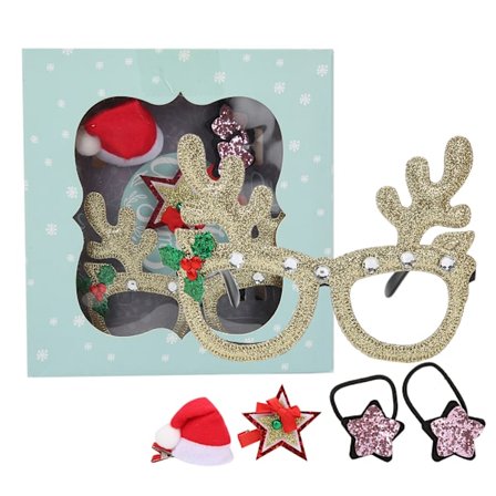 Jule Glitter Party Briller Gullramme Kostyme Briller Dekorasjon