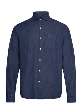 Oscar Jacobson Reg Fit Wide Spread C Dark Indigo - Blue - L
