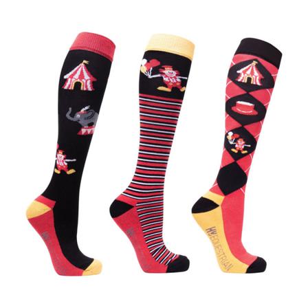 Hy Dam/dam Rhianna Circus Strumpor Set (paket Med 3) 4 Uk-8 Uk