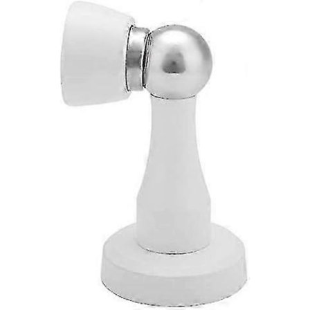 Magnetisk dörrstopp i massivt rostfritt stål, vit