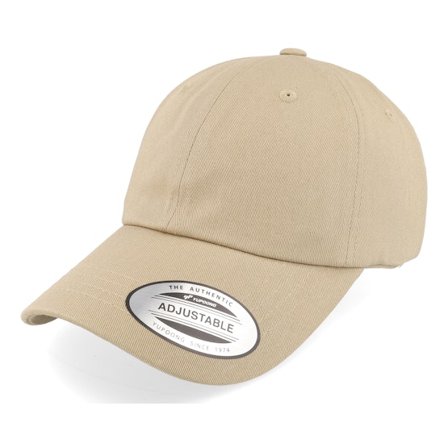 Yupoong - Béžová unconstructed Kšiltovka - Khaki Dad Cap @ Hatstore