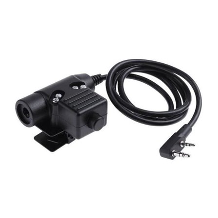 U94 Kenwood 2-pinners trykk-for-å-snakke PTT-kontakt for Airsoft Walkie Talkie Z113-KEN